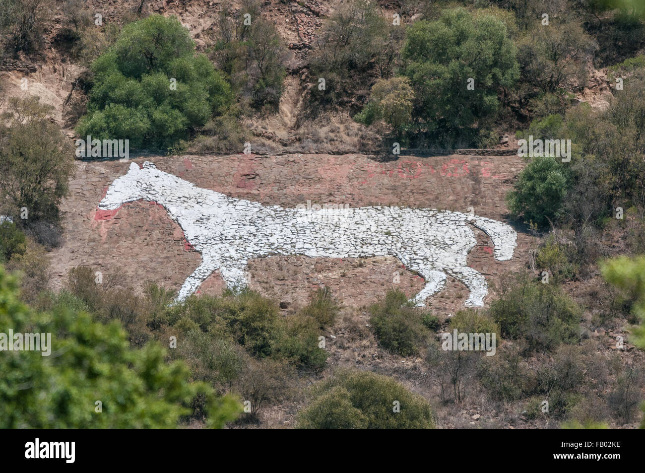The White Horse on the east side of Naval Hill in Bloemfontein was