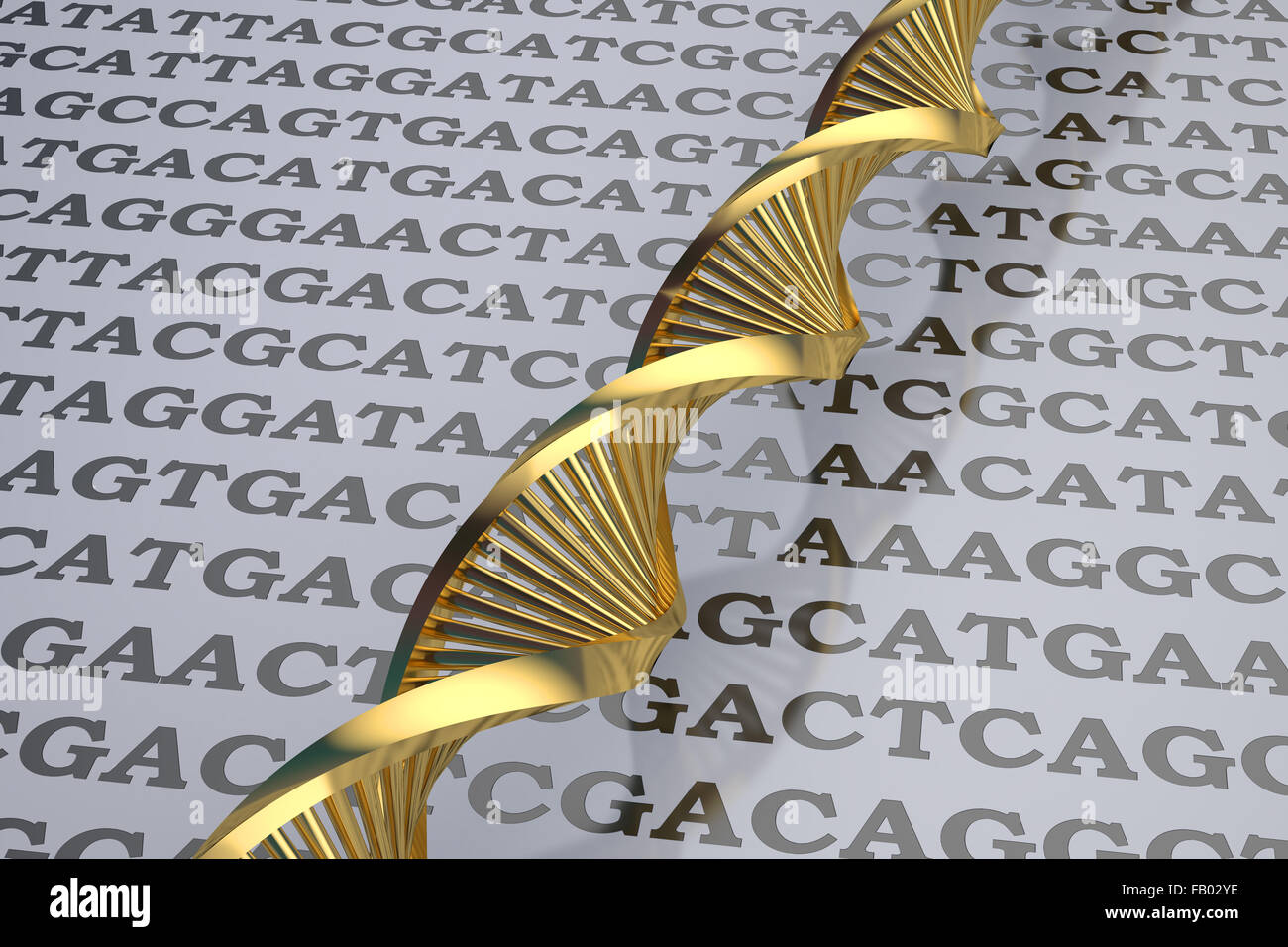dna concept isolated on white background Stock Photo