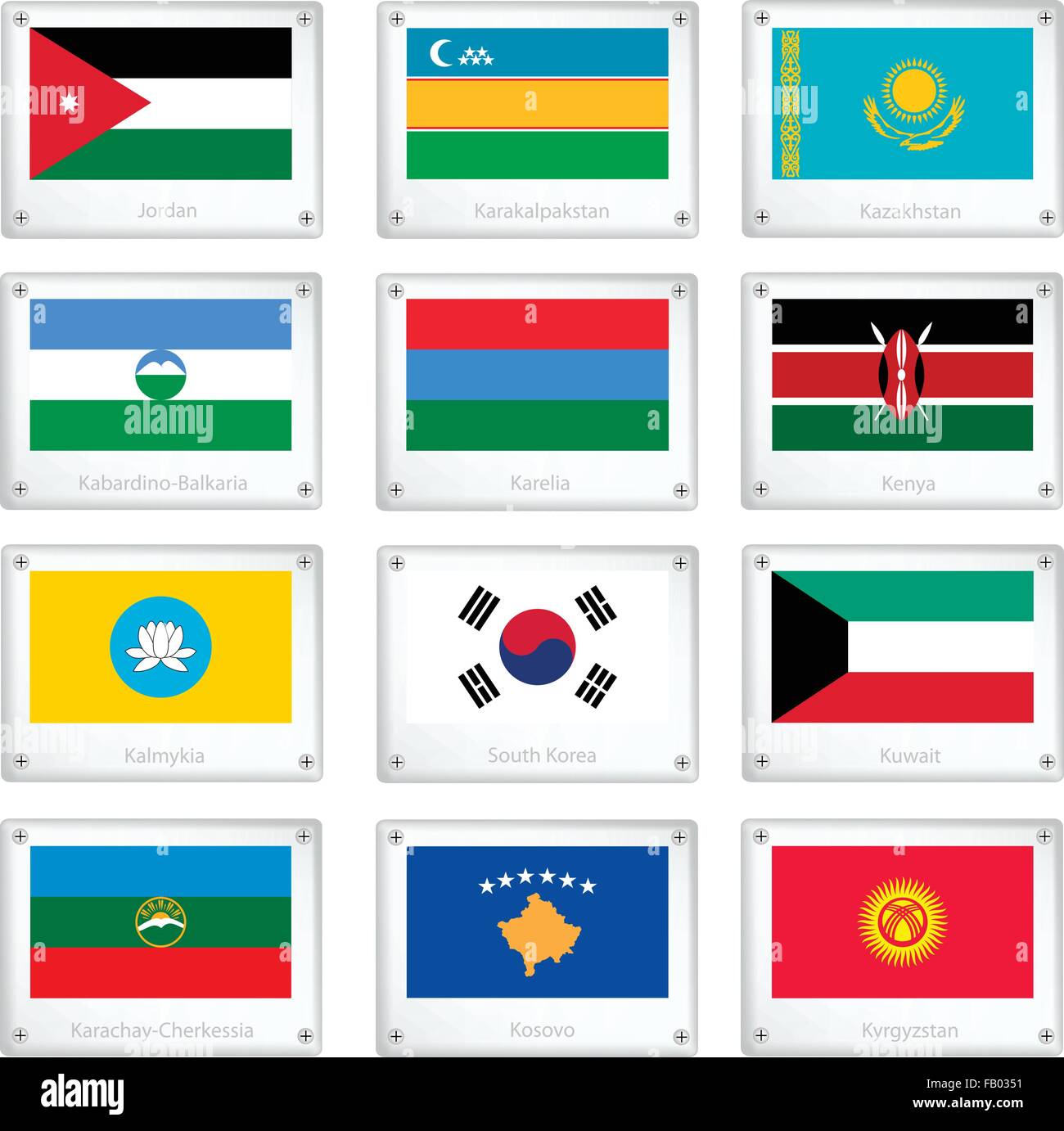 Flag of kabardino balkar hi-res stock photography and images - Alamy