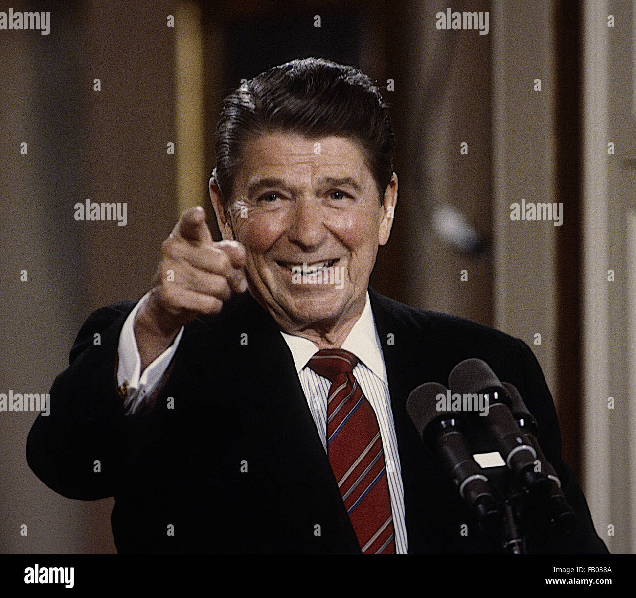 Washington DC., USA, 22nd May, 1984 President Ronald Reagan during his