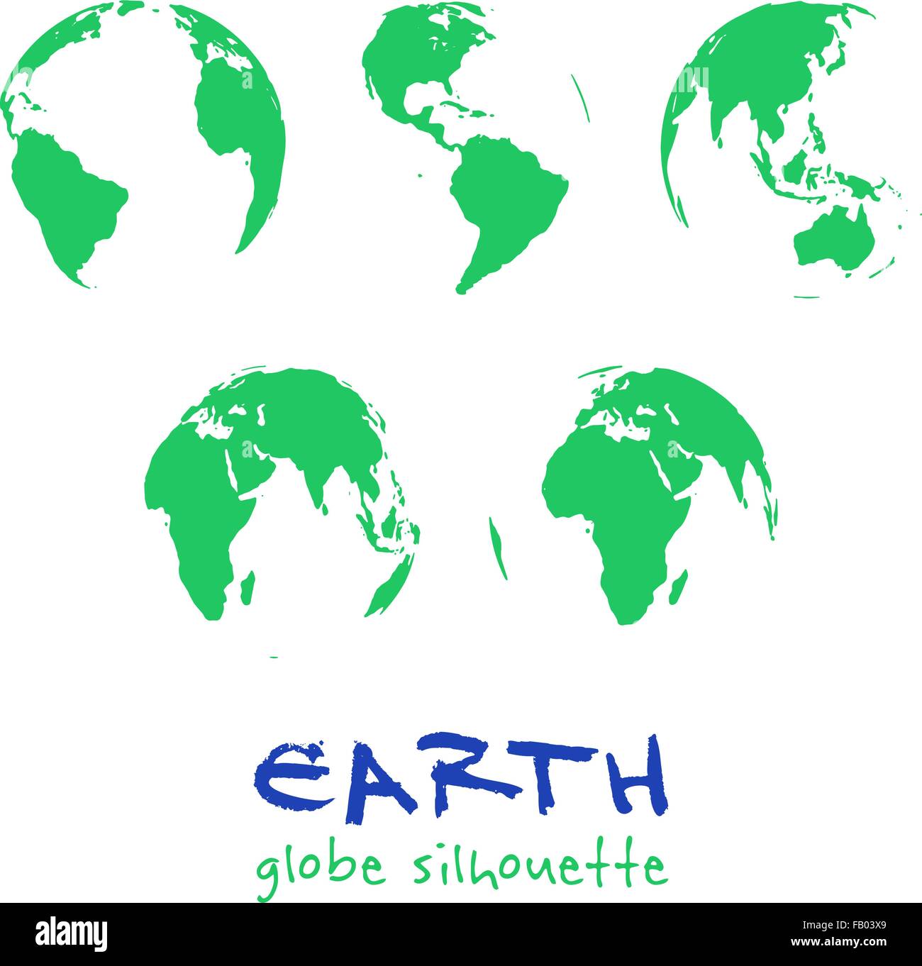 Set of Earth globes Stock Vector Image & Art - Alamy