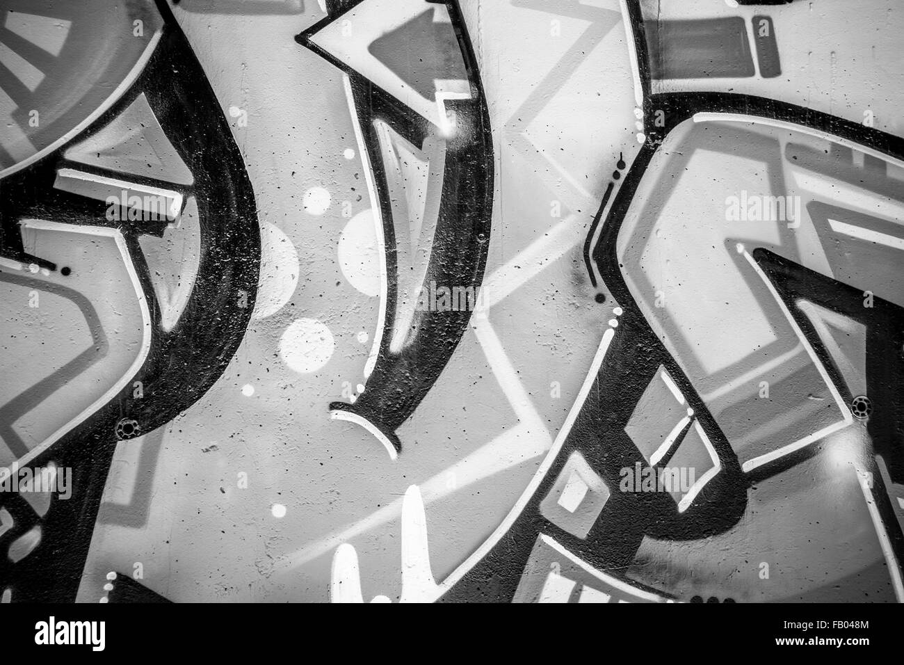 a city wall with graffiti in black and white, urban art Stock Photo Alamy