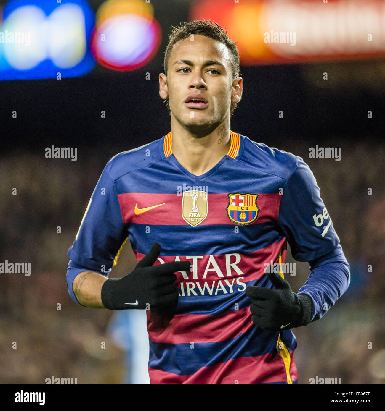 Barcelona Catalonia Spain 6th Jan 16 Fc Barcelona S Forward Neymar Jr During The Copa Del Rey King S Cup Last Of 16 First Leg Match Between Fc Barcelona And Rcd Espanyol At The