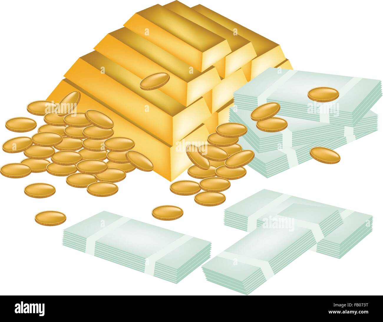 Making gold bars Stock Vector Images - Alamy