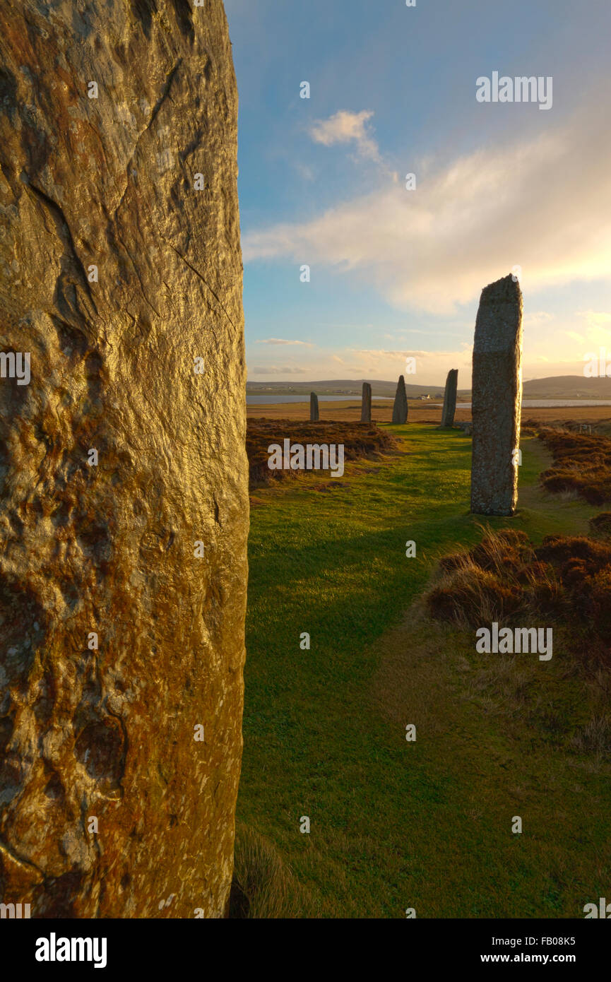 Ring of Brodgar stone circle Stock Photo Alamy