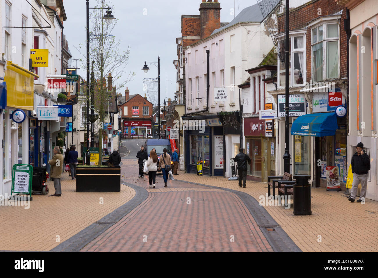 Winchester Street 'Top of Town' in Basingstoke Stock Photo Alamy