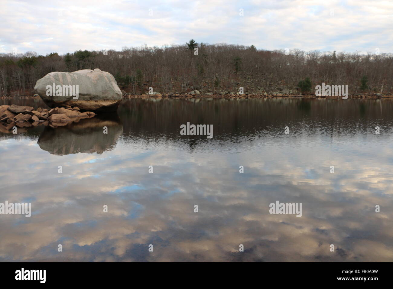Photos along the hiking trails of Dogtown Massachusetts. Carved stone