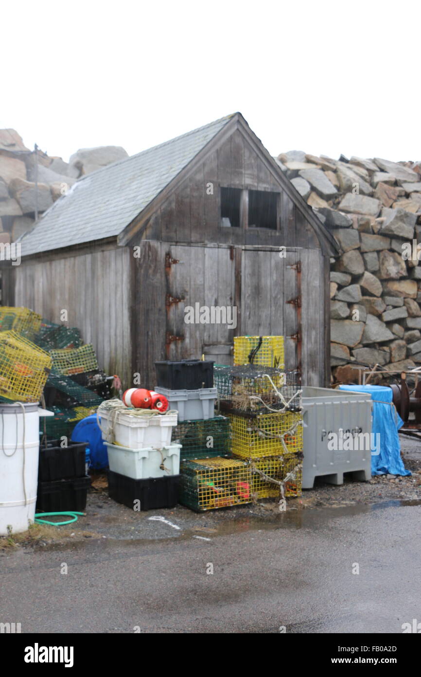 Lobster shack with buoys hires stock photography and images Alamy