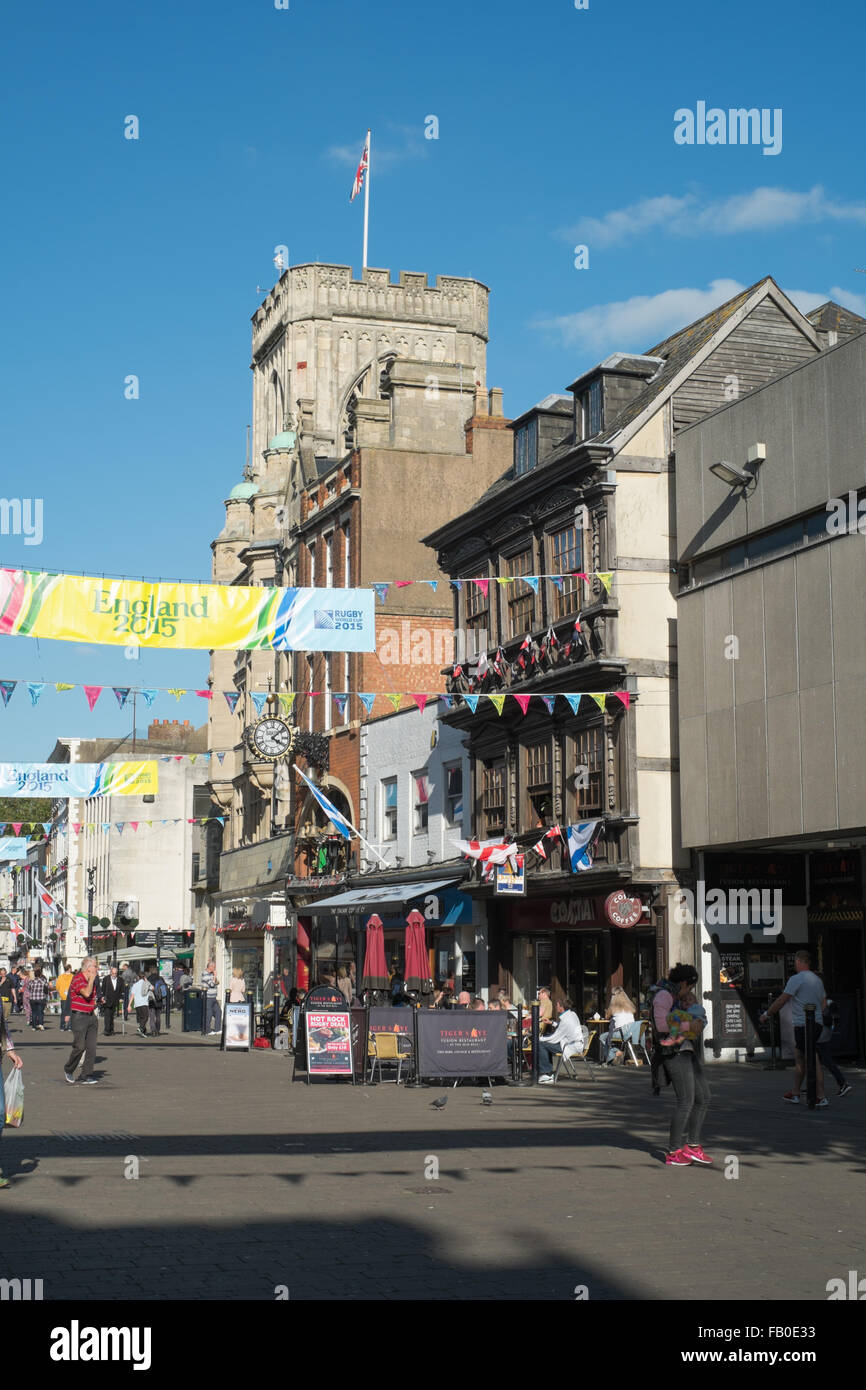 Shops in Gloucester's Southgate Street Stock Photo Alamy