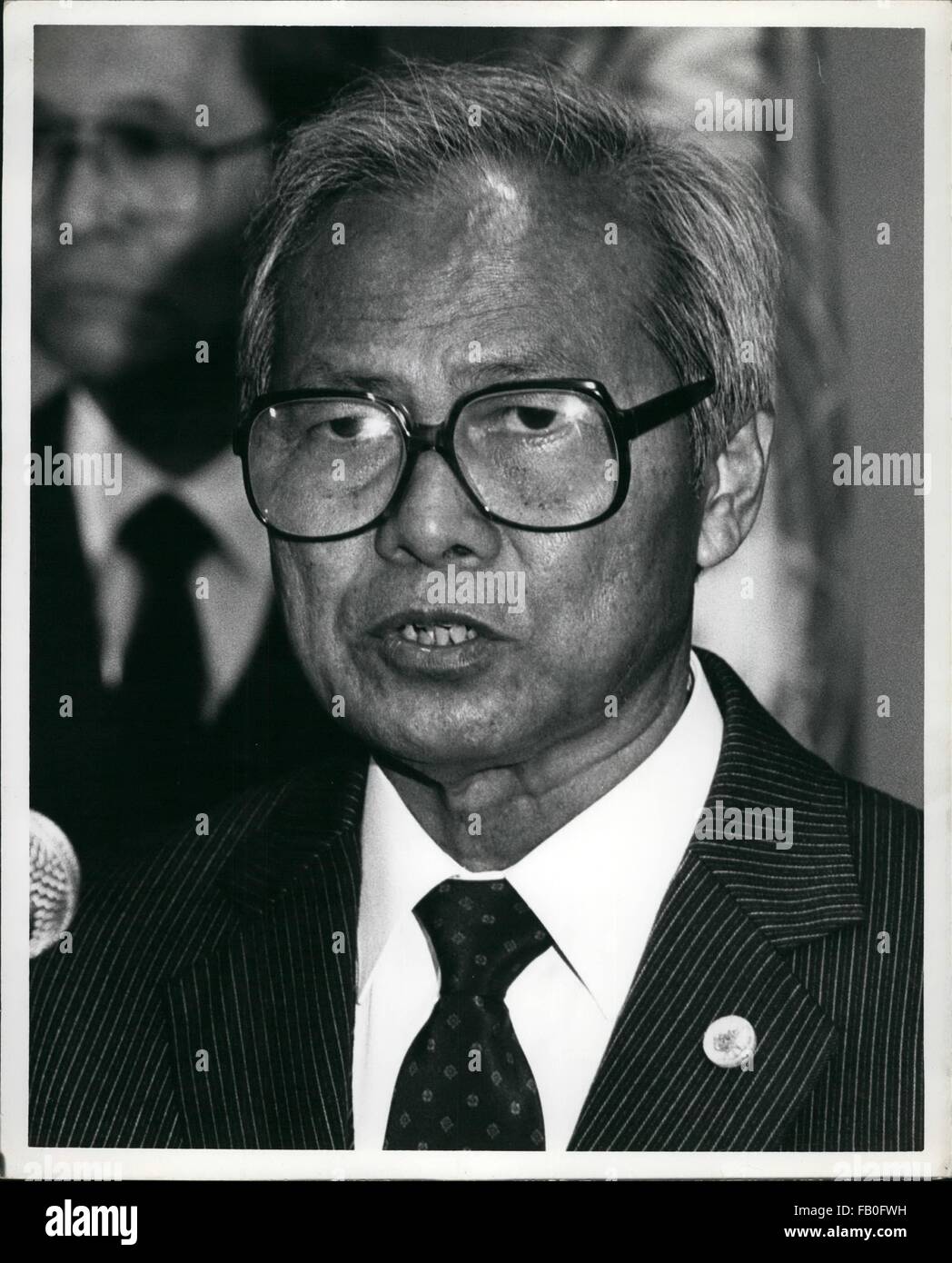 1980 - Prime Minister of Thailand General Prem Tinsulanonda. © Keystone ...