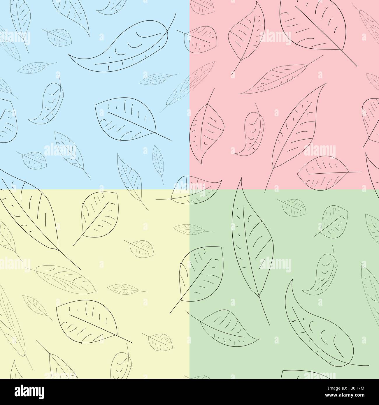 Seamless pattern leaves Stock Vector Image & Art - Alamy