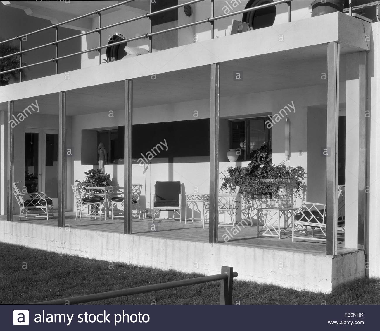 Exterior Close Up Of Patio Florida Tropical House At The Century