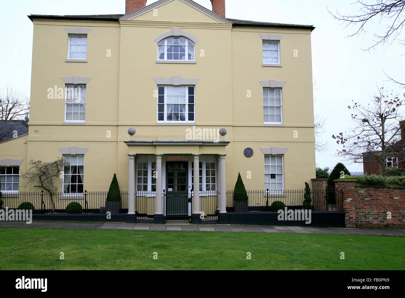 SOUTHWELL, NOTTINGHAMSHIRE, DECEMBER 17, 2015. Burgage manor was the
