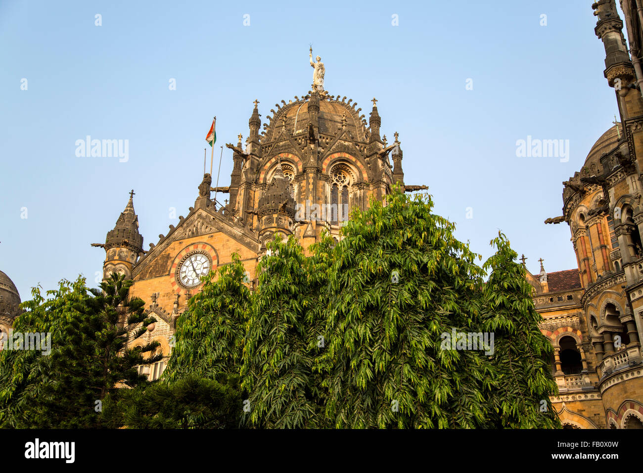 Chhatrapati Shivaji Terminus at Mumbai, India. Stock Photo