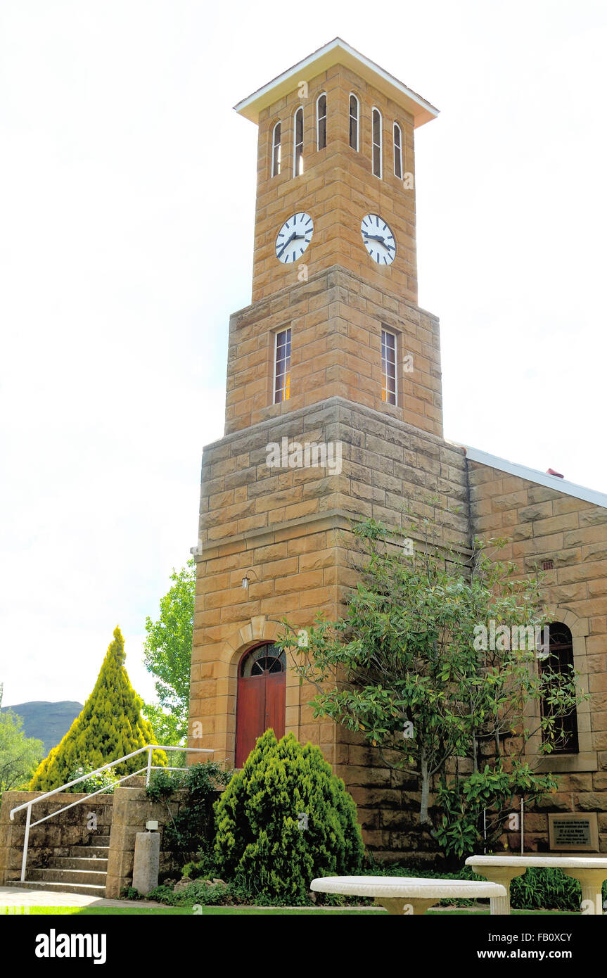 Sandstone church, Clarens, South Africa Stock Photo