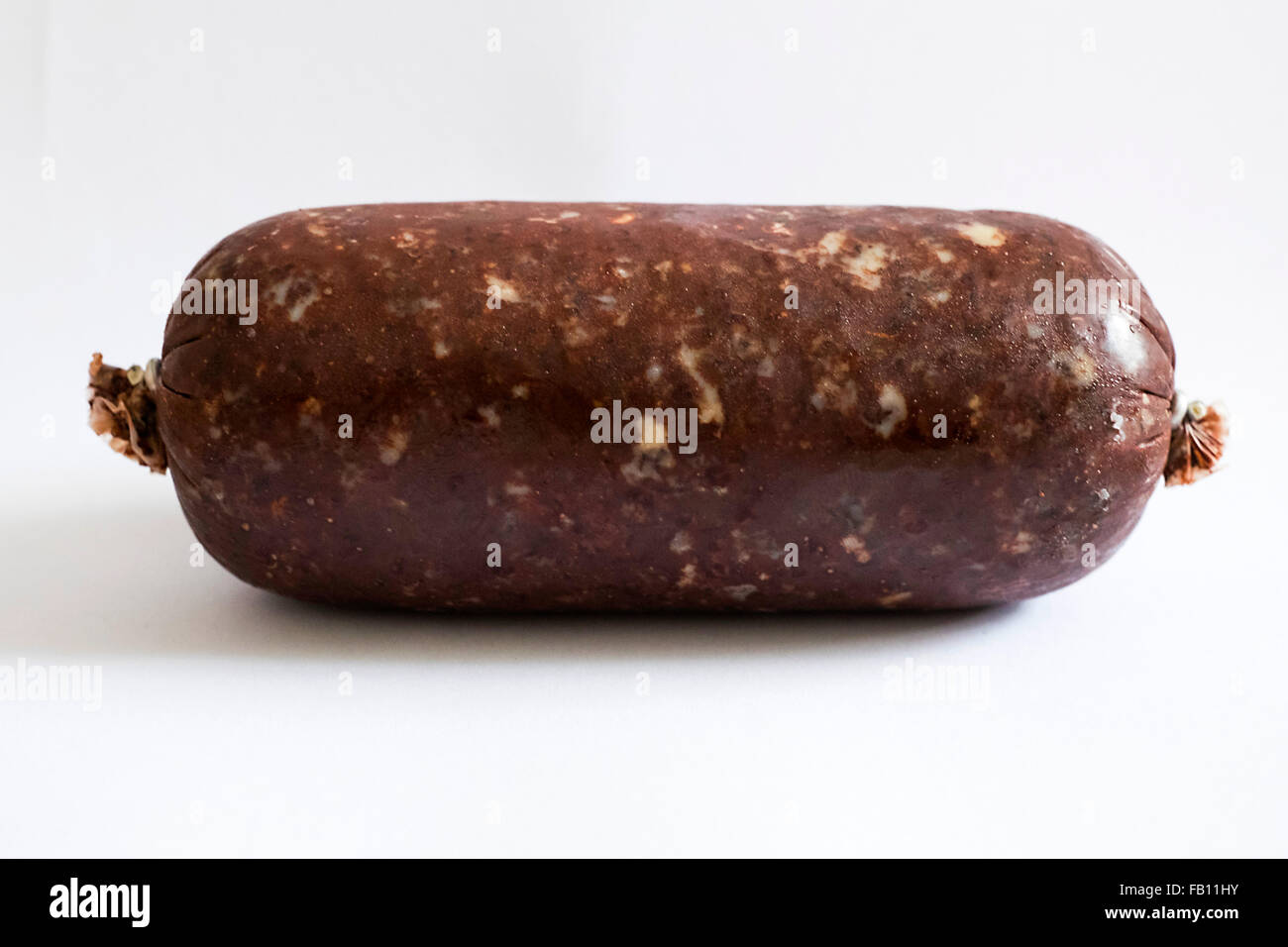 A Black Pudding sausage Stock Photo Alamy