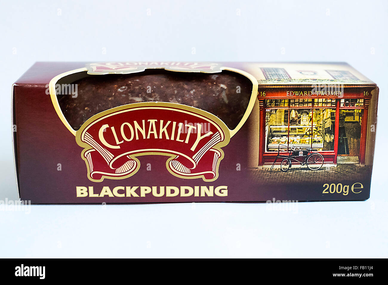 A packet of Clonakilty Black Pudding sausage Stock Photo - Alamy