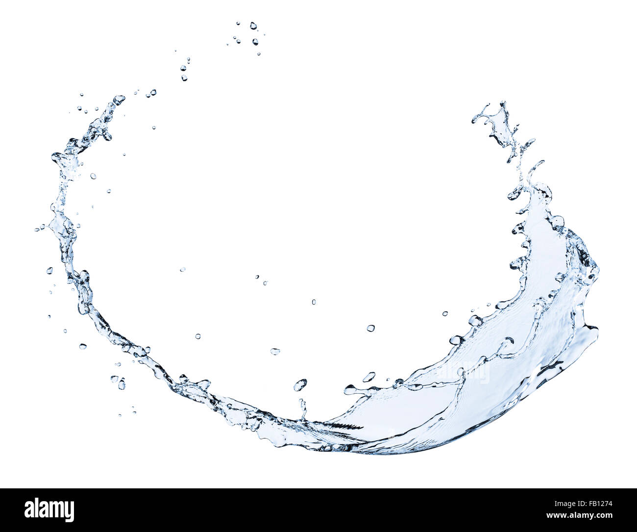 Studio shot of splashing water Stock Photo - Alamy