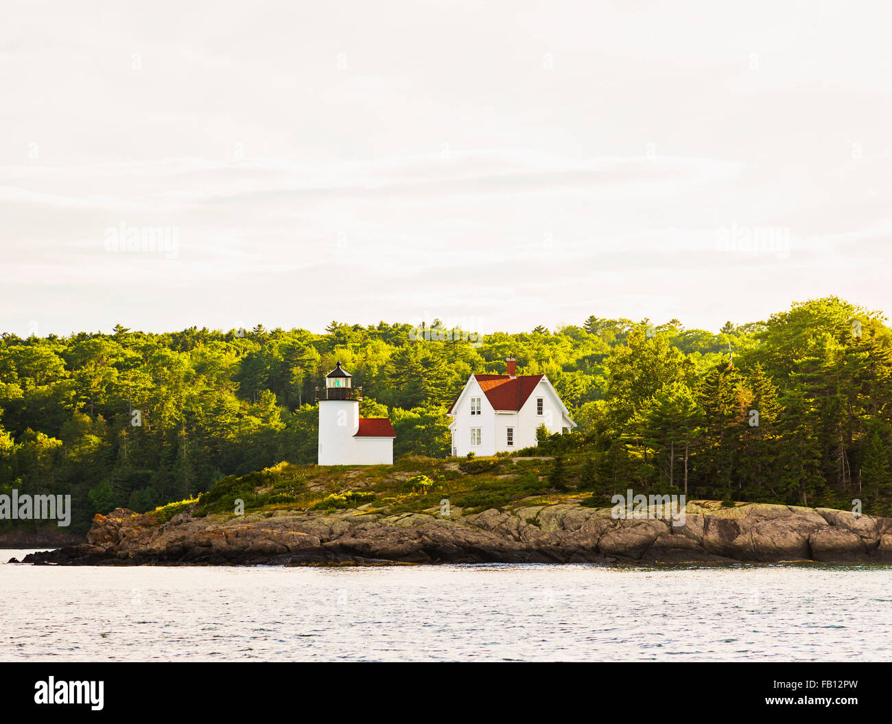 Curtis Island Lighthouse Stock Photo