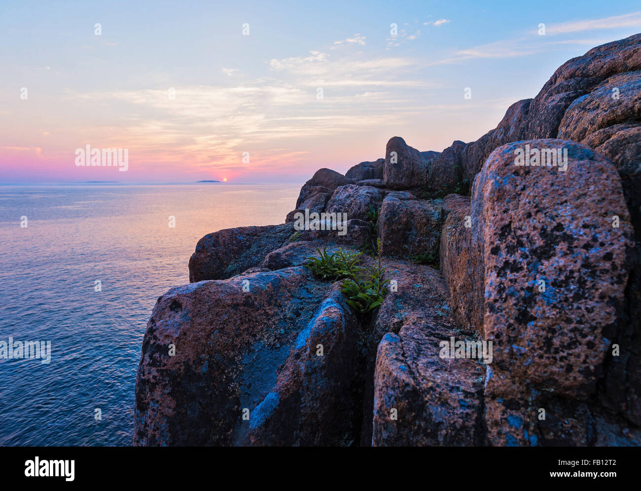 Rocky landscape sunrise in hi-res stock photography and images - Alamy