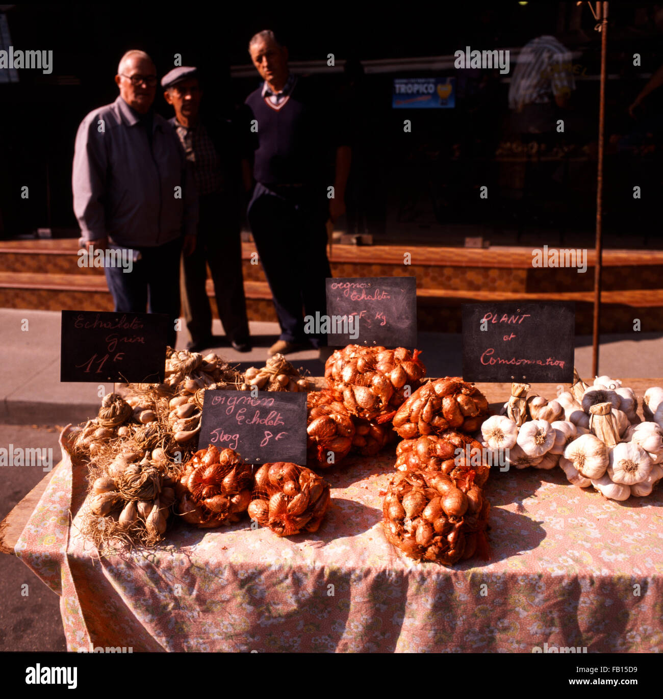 Market day at Chateau-Renault, Indre-et-Loire, France Stock Photo