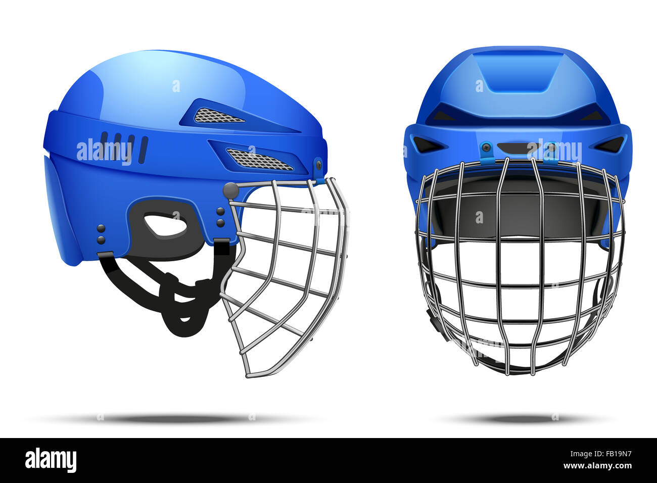 Hockey Goalie Helmet Stock Illustration - Download Image Now