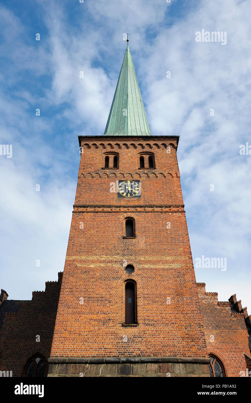 Vor Frue Kirke, Nyborg, Fyn (Funen), Region Syddanmark, Denmark Stock Photo