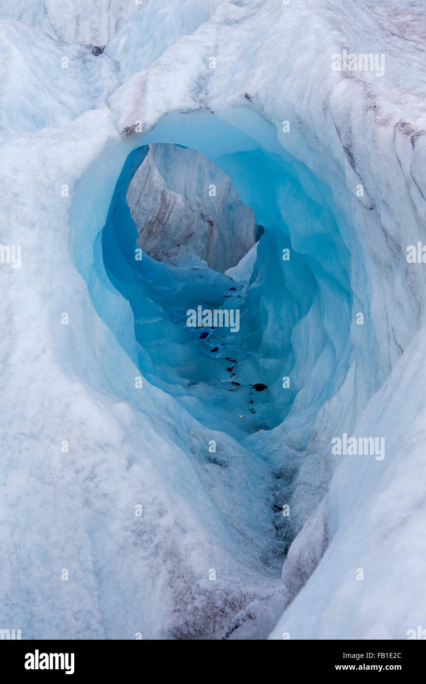 Moulin / glacier mill, shaft in ice sheet caused by glacial meltwater