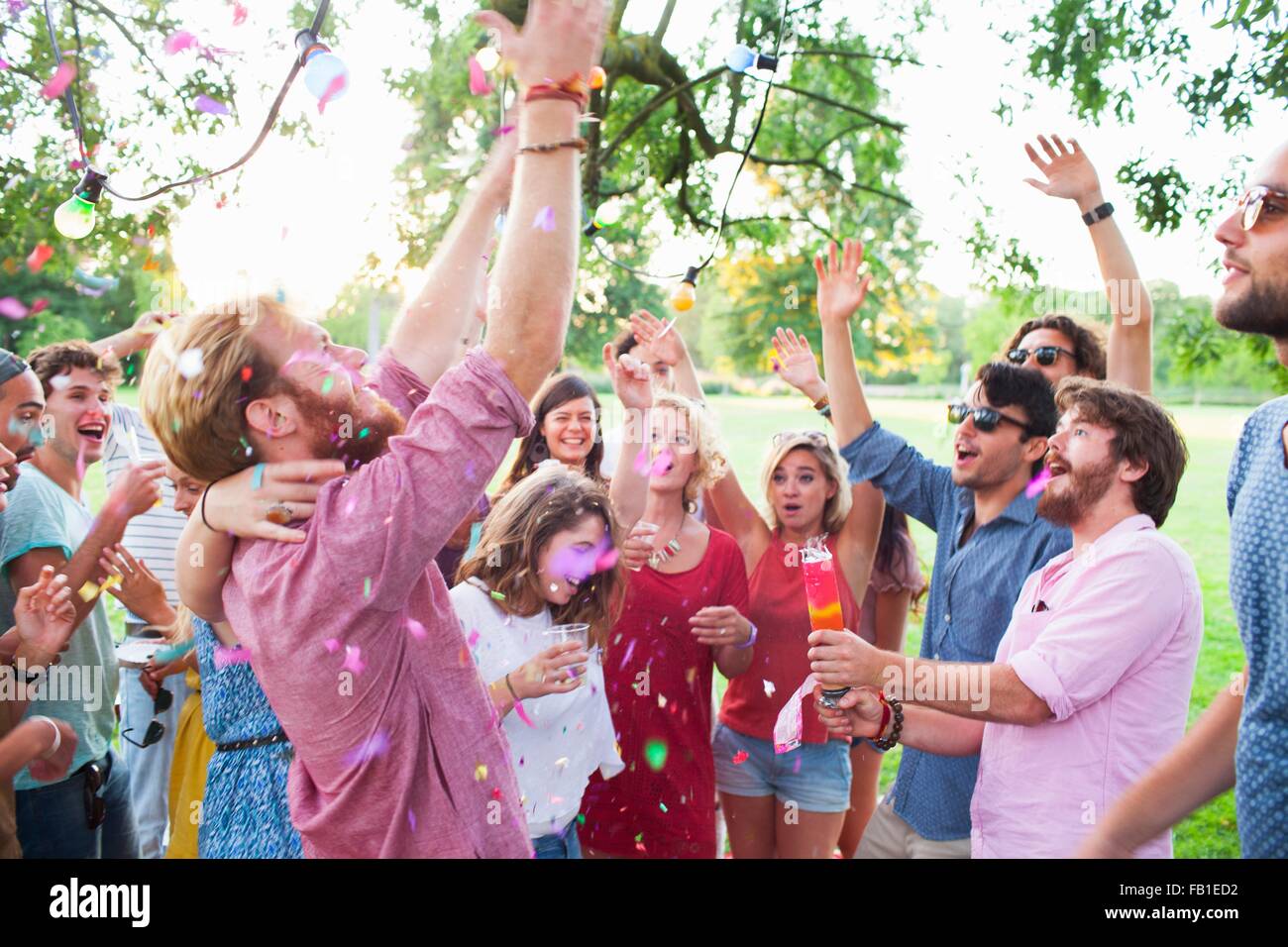 Hands raised crowd hi-res stock photography and images - Alamy