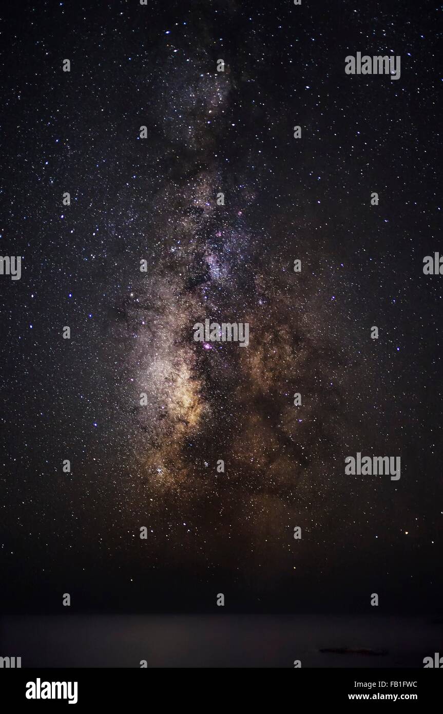 The milky way above ocean, Crete, Greece Stock Photo - Alamy