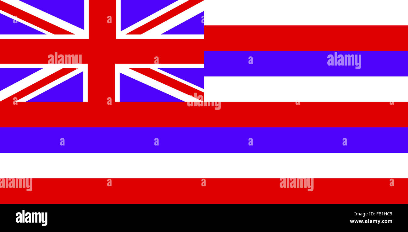Hawaii State Flag Stock Photo
