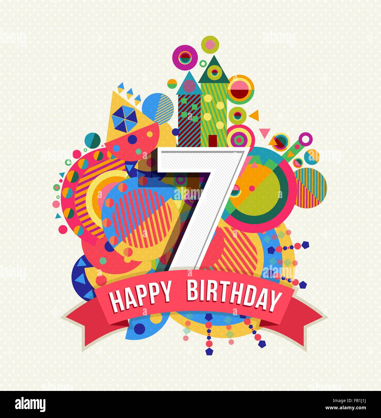 Happy 7th Birthday Stock Photos U0026 Happy 7th Birthday Stock Images