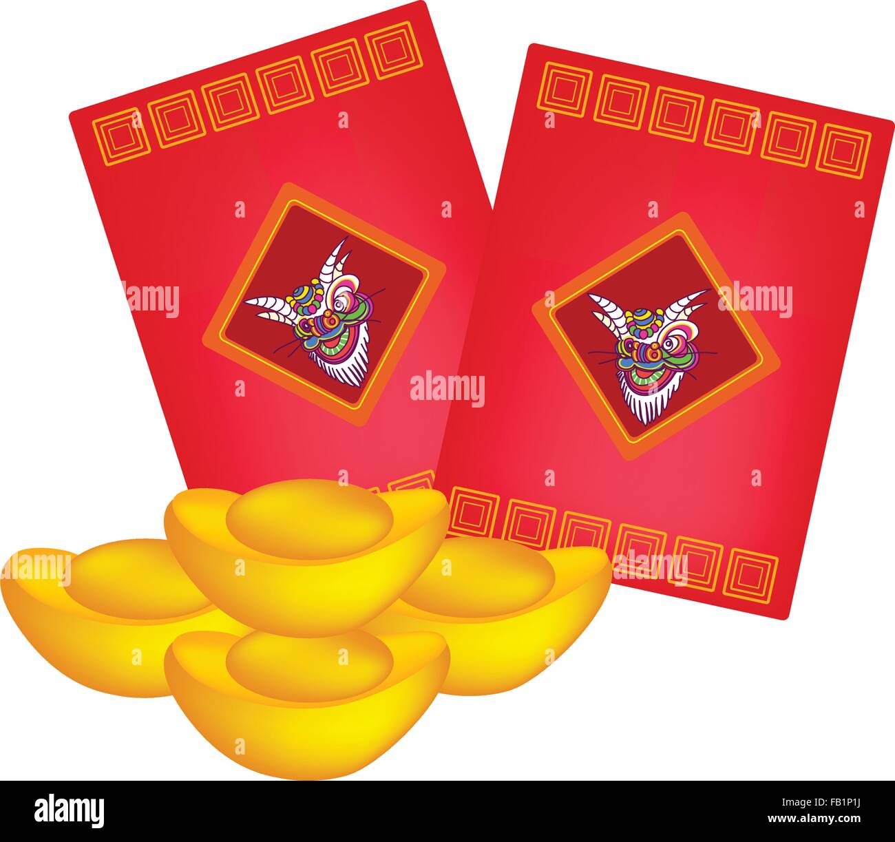 Chinese Ang Pao Red Envelope Stock Illustrations – 128 Chinese Ang