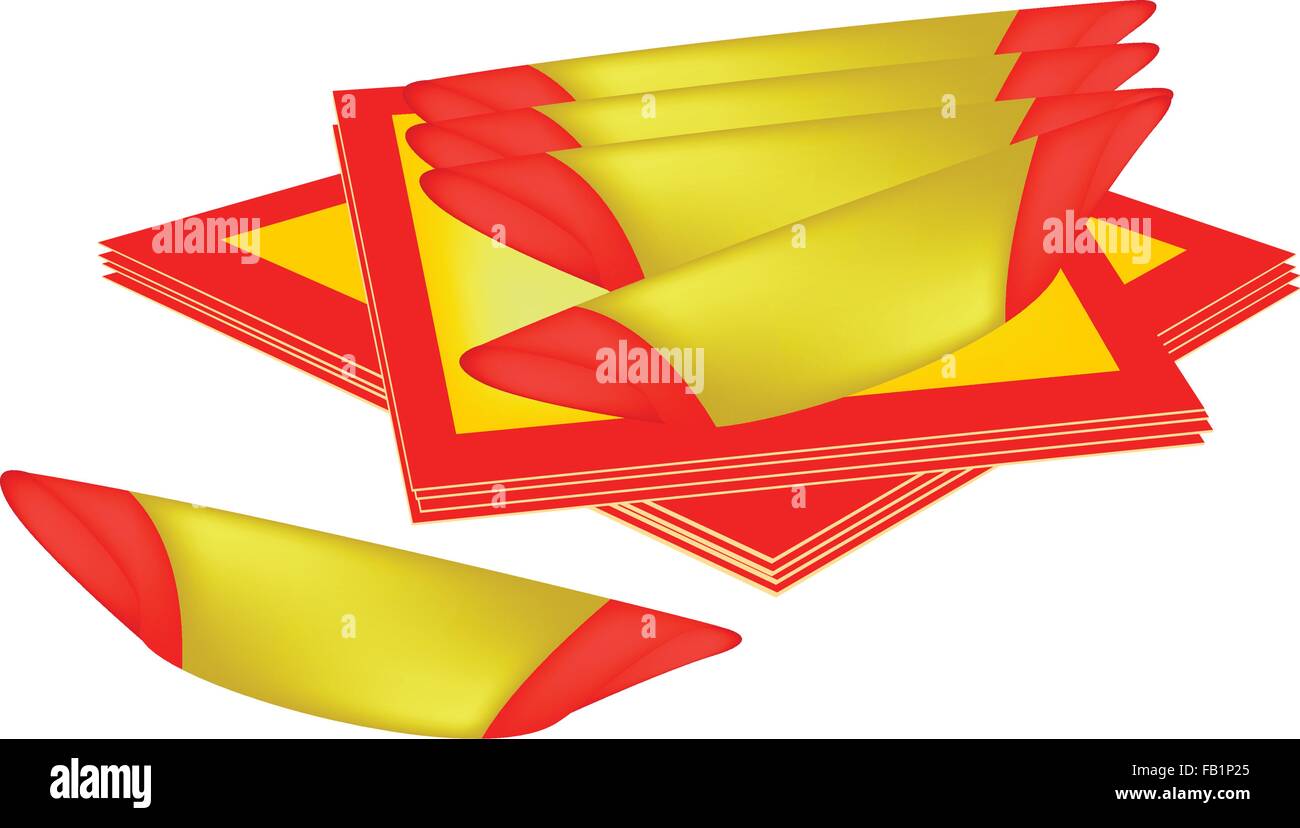 Traditional Chinese, Pile Chinese Gold Made of Joss Paper or Ghost