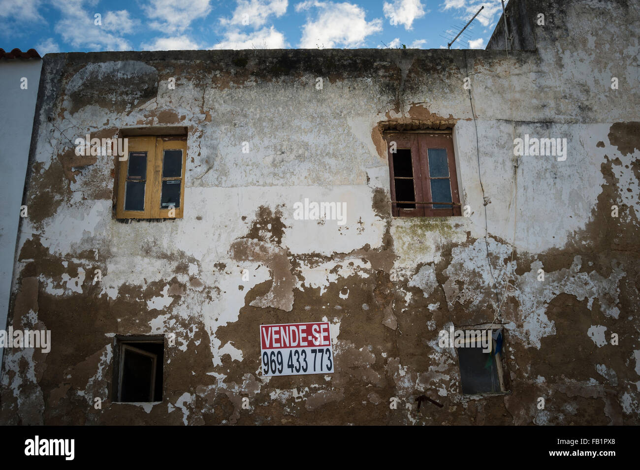old derelict home for sale in Portugal Stock Photo Alamy