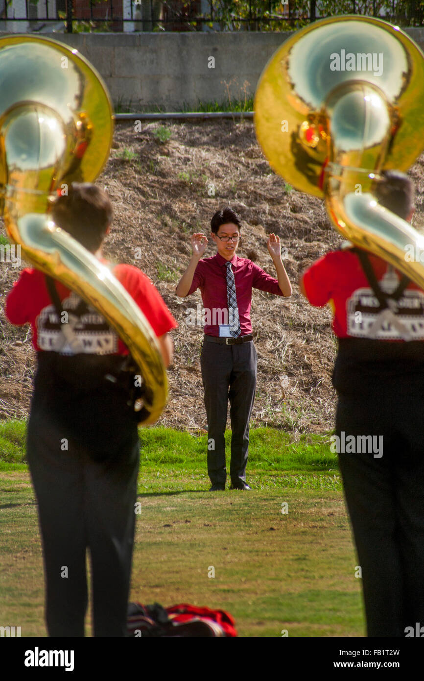 A VietnameseAmerican high school marching band director leads his