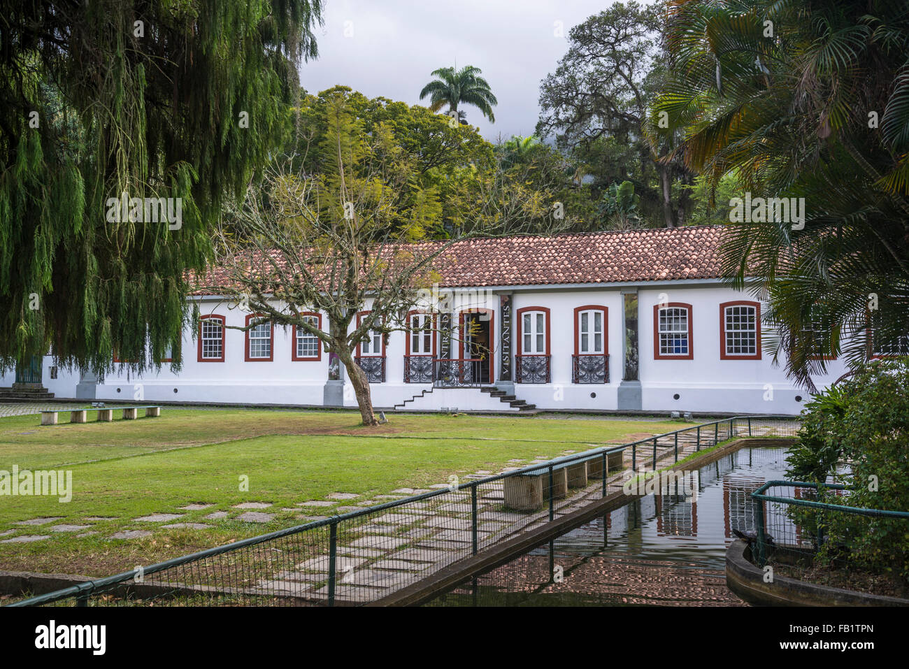 Botanical Garden, Visitor Centre,  Rio de Janeiro, Brazil Stock Photo