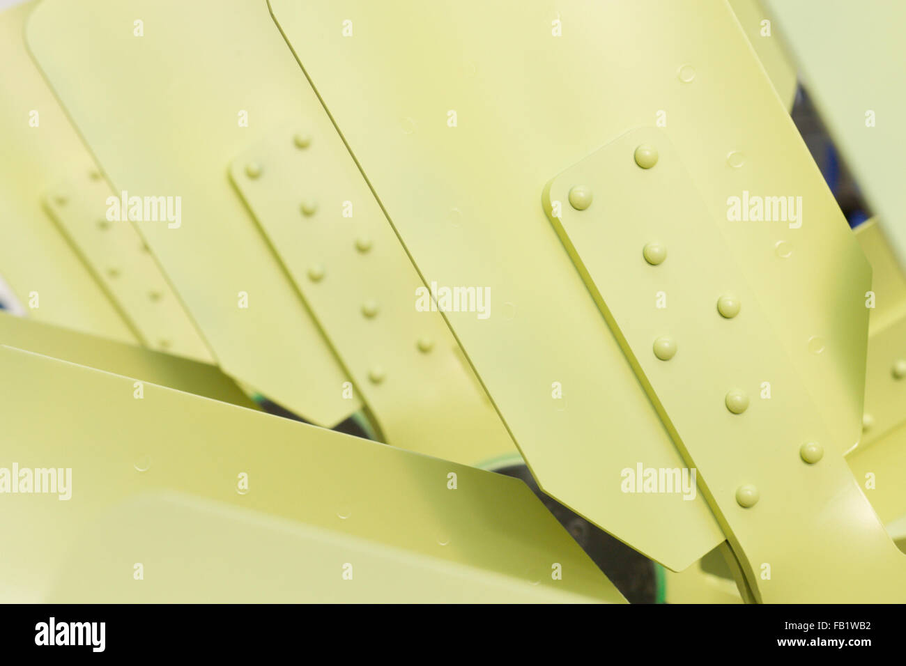 Close up of industrial metal fan blades Stock Photo - Alamy
