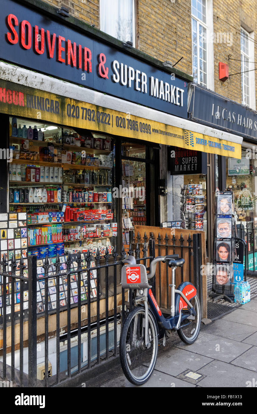 Souvenir shop in Kensington, London England United Kingdom UK Stock