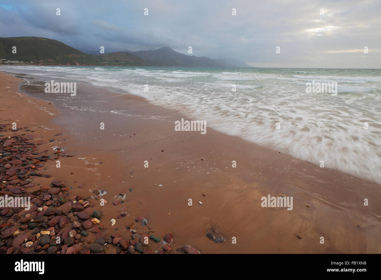 Rossbeigh beach in North of the Iveragh Peninsula, County Kerry, Ring of Kerry Stock Photo