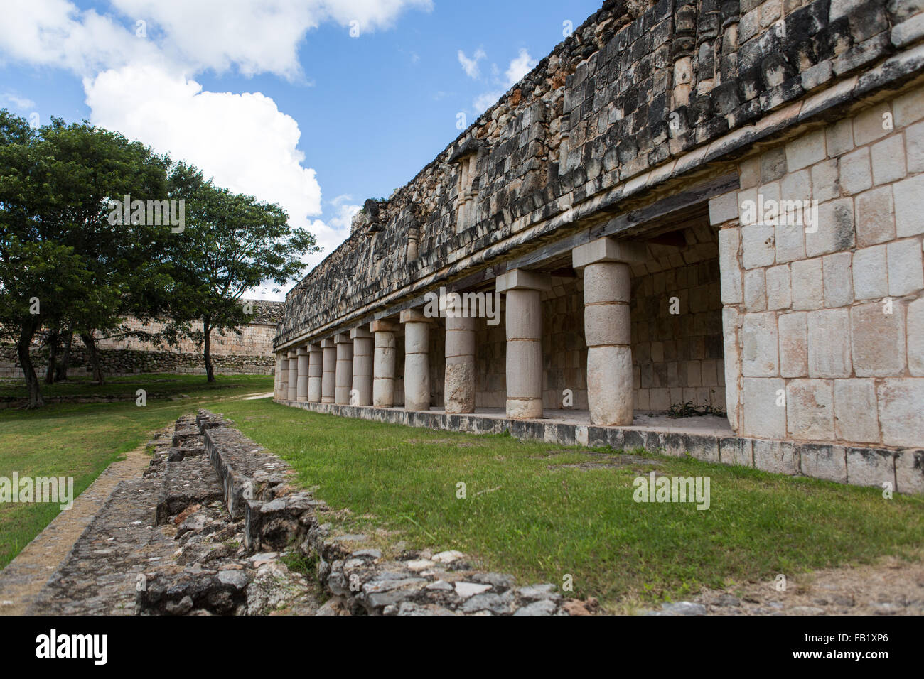 Ruins at Uxmal, Yucatan, Mexico. It is an ancient Maya city of the classical period. Stock Photo