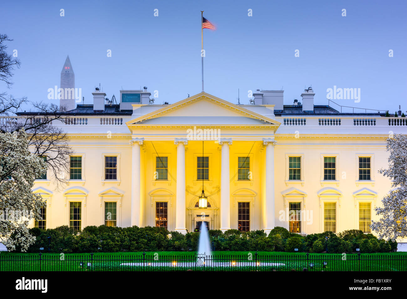 Washington, DC at the White House Stock Photo