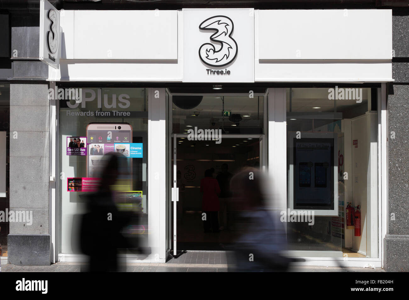 Three shop in Dublin, Ireland Stock Photo Alamy