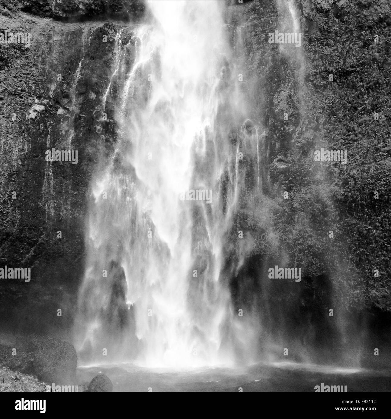 black and white waterfall Stock Photo - Alamy