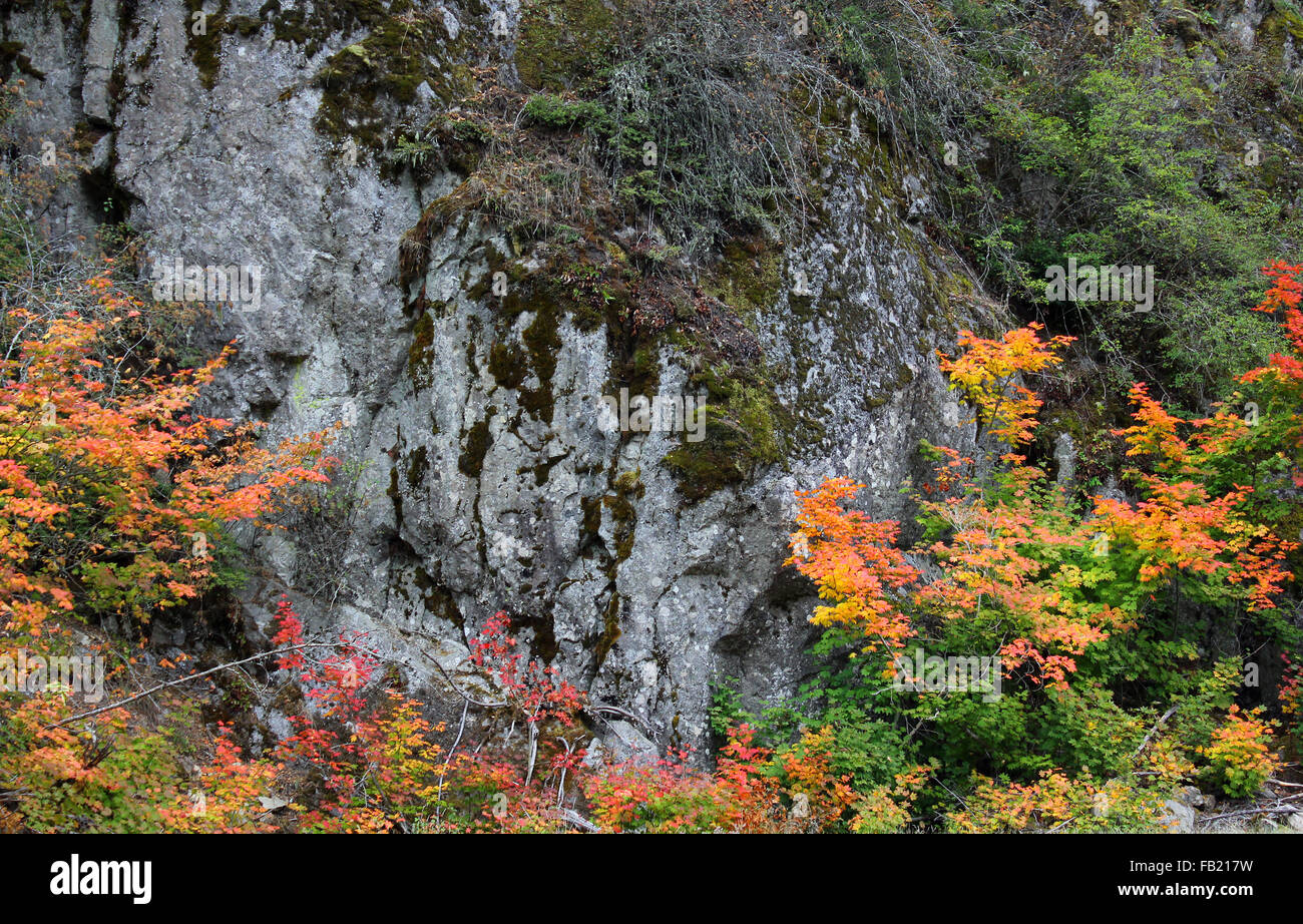 colorful natural rock cliff landscape Stock Photo