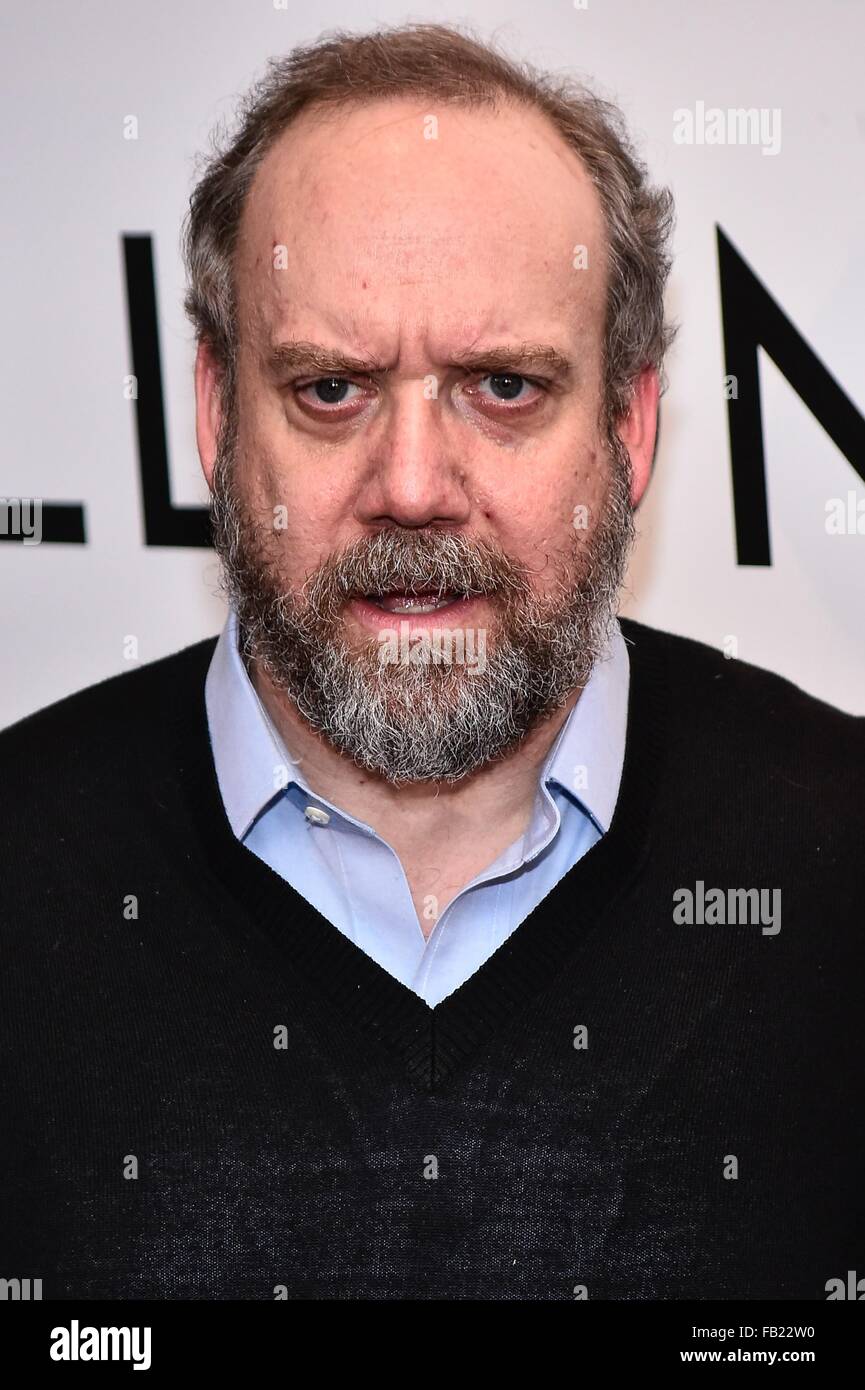 New York, NY, USA. 7th Jan, 2016. Paul Giamatti at arrivals for ...