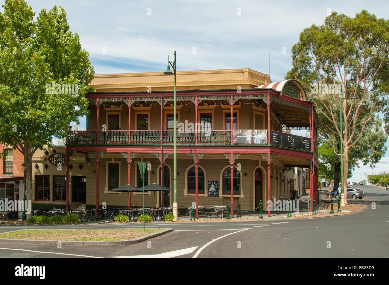 Rifle Brigade Hotel, Bendigo, Victoria, Australia Stock Photo
