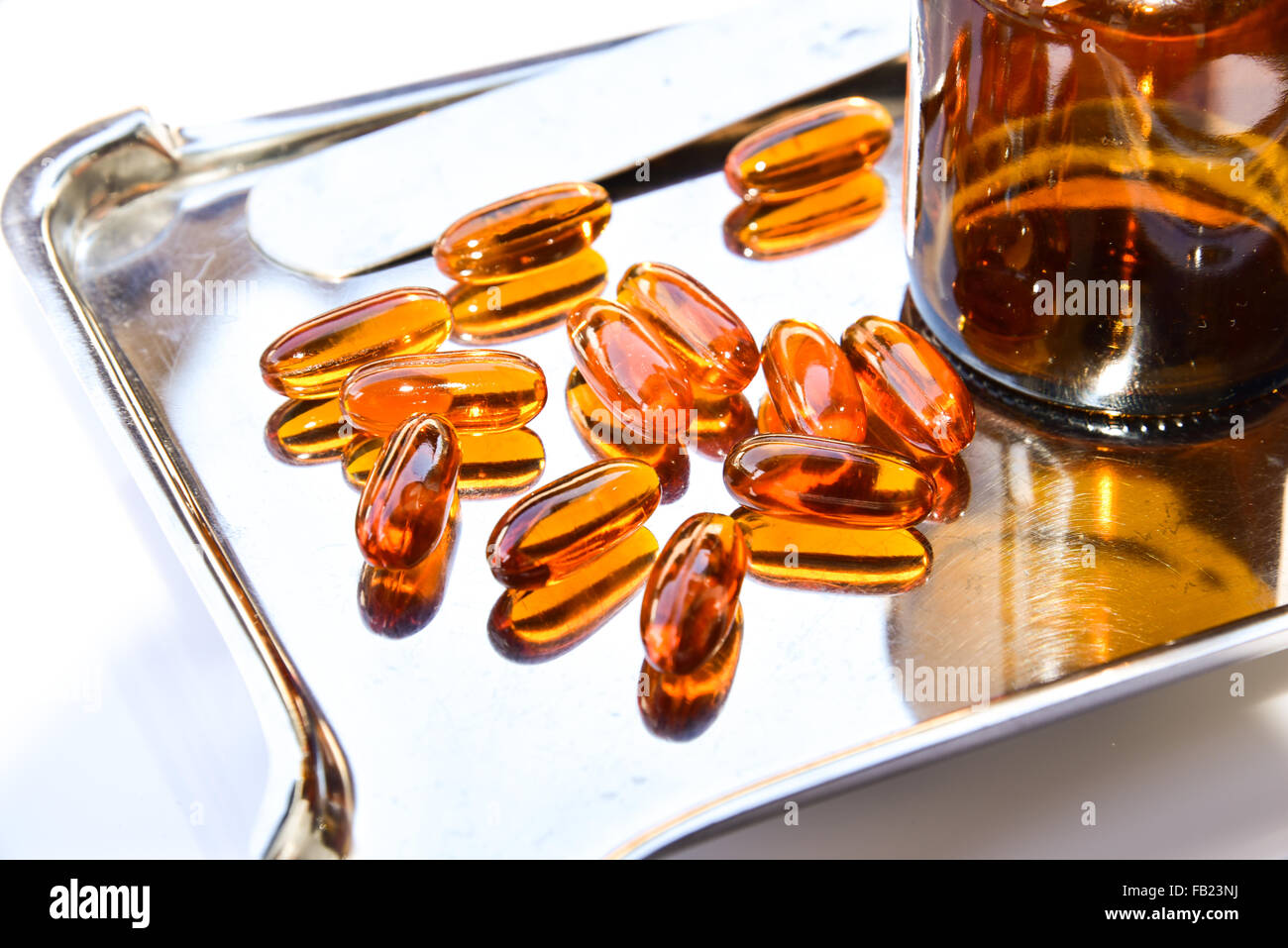 Lecithin gel vitamin supplement capsules Stock Photo Alamy