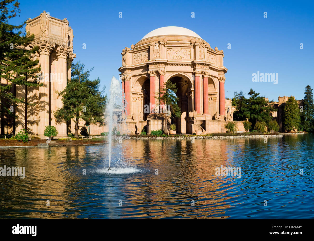 Palace of fine Arts in San Francisco Stock Photo
