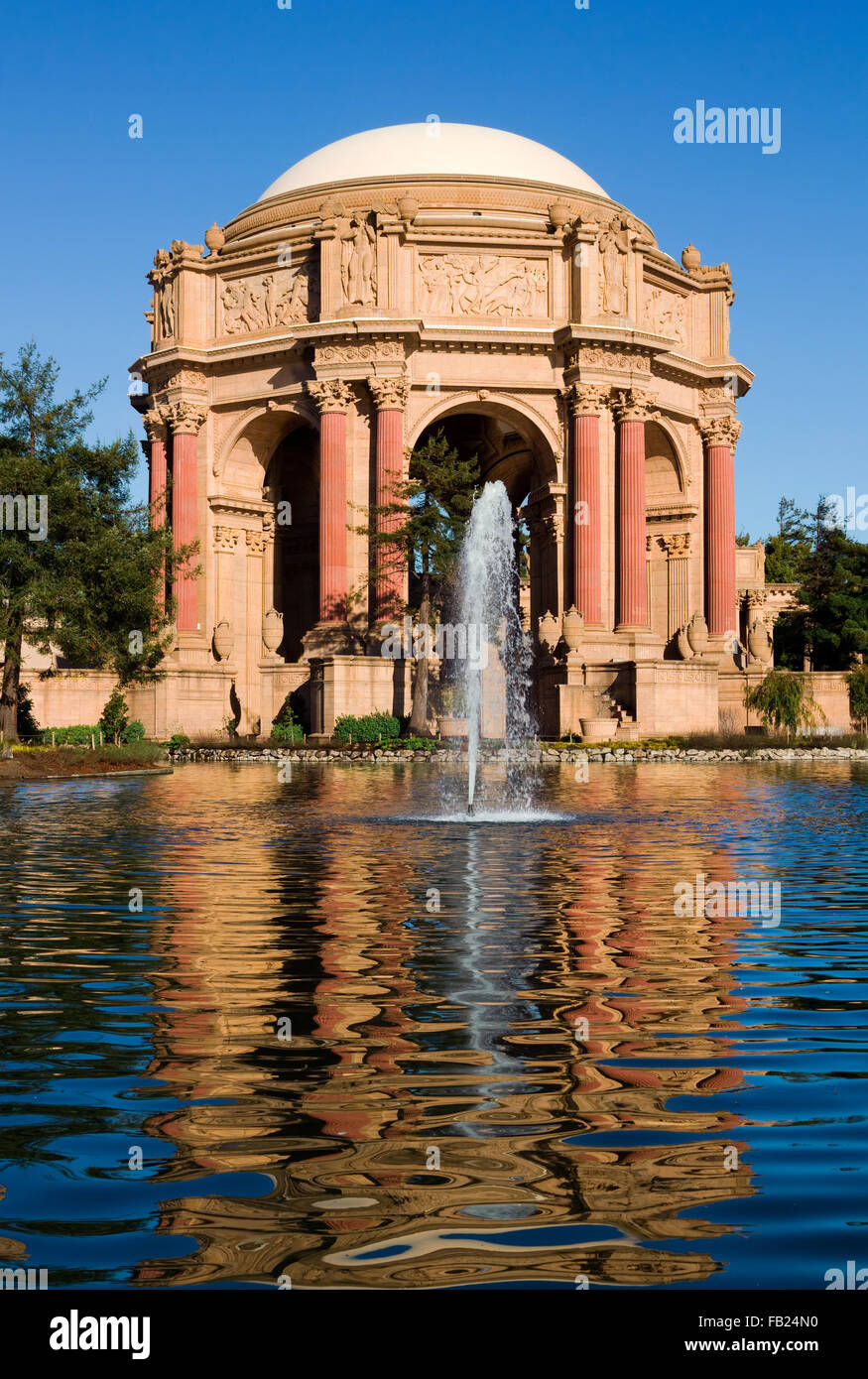 Palace of fine Arts in San Francisco Stock Photo